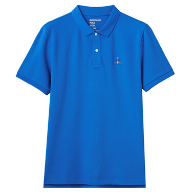 Stretchy Pique Contrast Polo Shirt