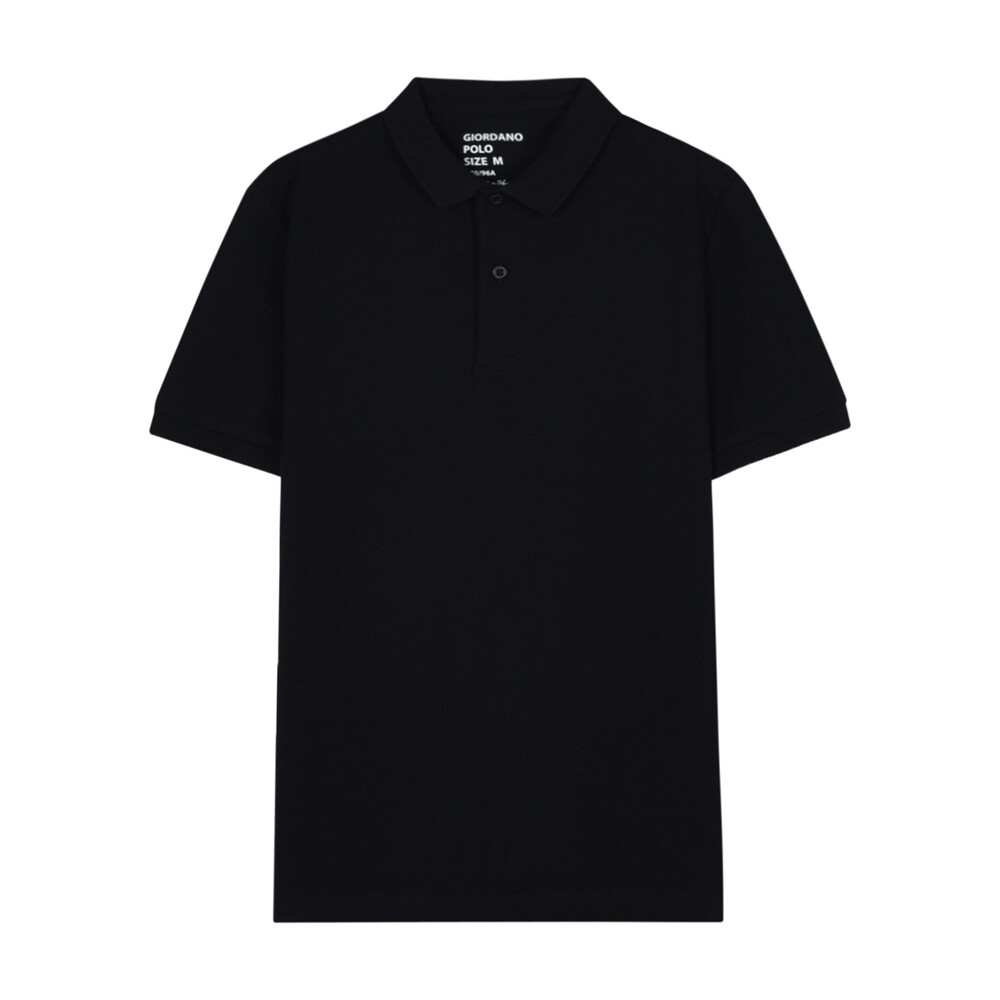 เสื้อโปโลผู้ชาย | Men's Solid Lycra Polo | GIORDANO Online Store