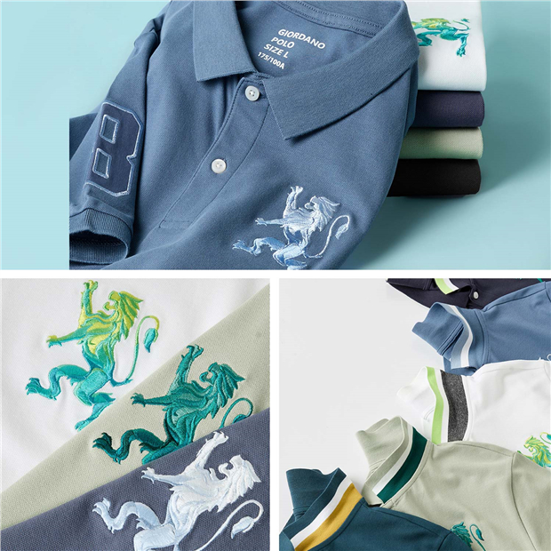 Polo shirt with lion emblem best sale