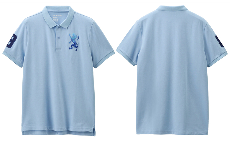 Shirt Store | Online Short-sleeve Polo Embroidery Lion 3D GIORDANO