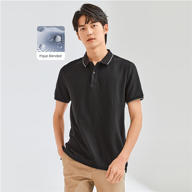 Tシャツ・カットソー IONSEOUL Another Border Short Sleeve Polo T Shirt JE1166 Personalised Polo Shirt | Slim Fit Polo Shirts | AWDis