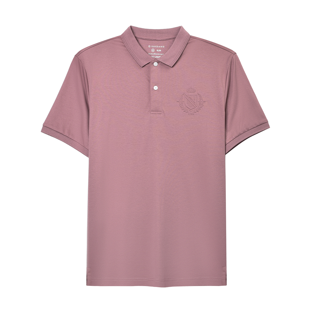 GIORDANO Online Store | เสื้อโปโลผู้ชาย Men's Slim Fit Embroidery Bold ...