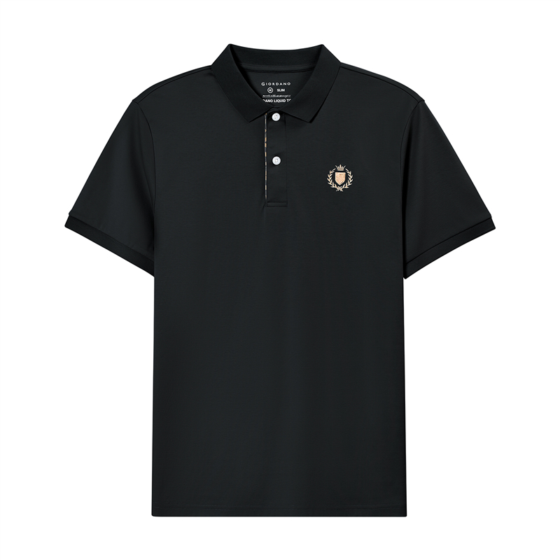 GIORDANO Online Store | เสื้อโปโลผู้ชาย Men's Slim Fit Embroidery Bold ...