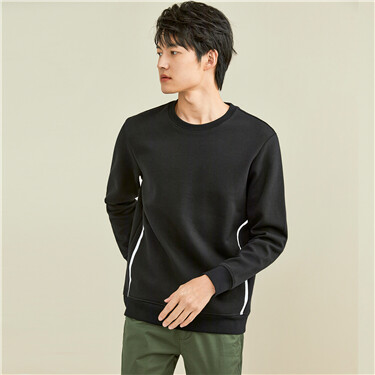 Interlock reflective pockets sweatshirt