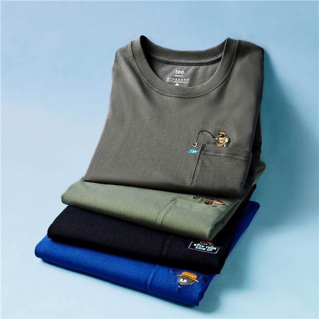 [GRAVER]★BEAR EMBROIDERY PIQUE SHORT SLEEVE T-SHIRT Flower Bear Embroidered Pique Short Sleeve T-shirt - GRAVER