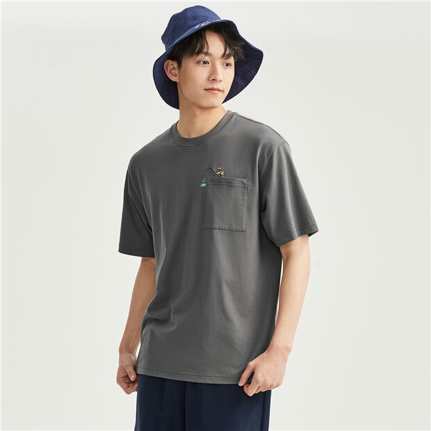 【GRAVER】23SS★ Bear Embroidery Pique Short Sleeve Tee GRAVER】23SS☆ Bear Embroidery Pique Short Sleeve Tee