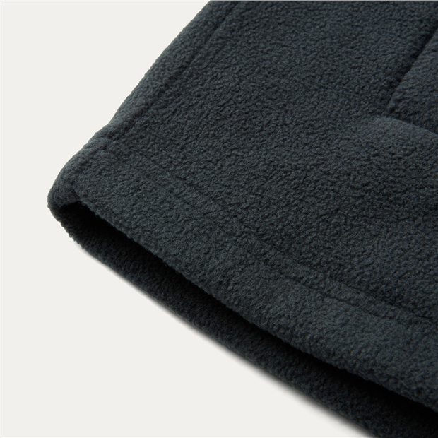 Polar fleece stand collar raglan sleeve sweatshirt