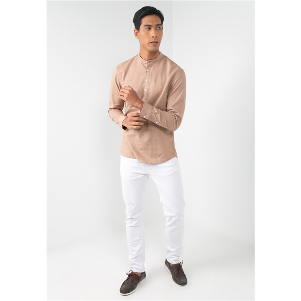 Áo Sơ Mi Nam Linen  GIORDANO Online Store