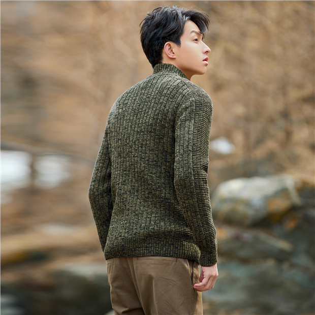 Stand collar zip front cardigan | GIORDANO Online Store