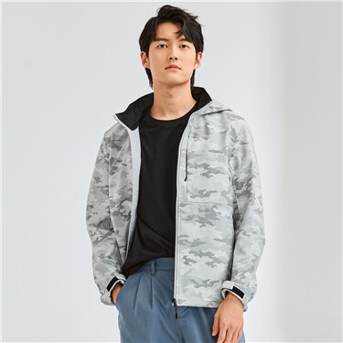 Polar fleece detachable hood jacket