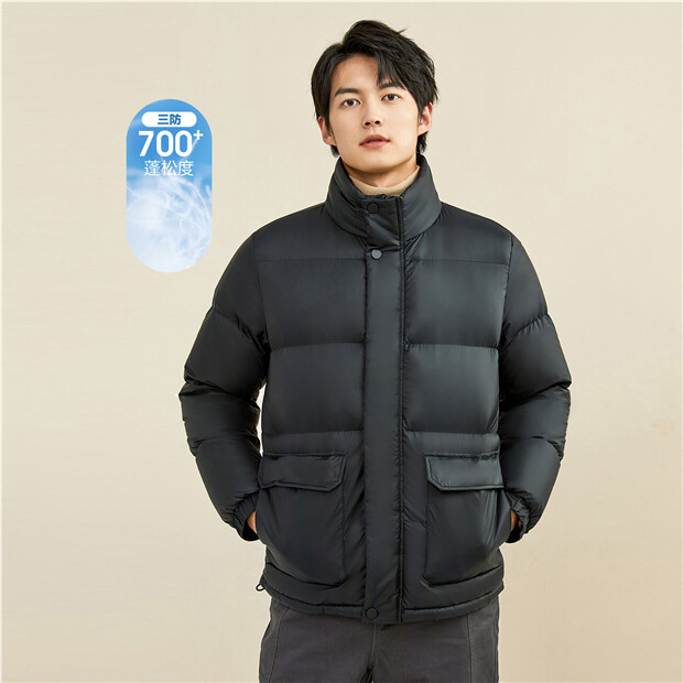 Stand collar 90% white duck down jacket | GIORDANO Online Store