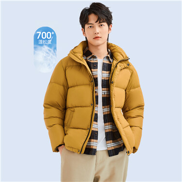 Hooded 90% white duck down jacket