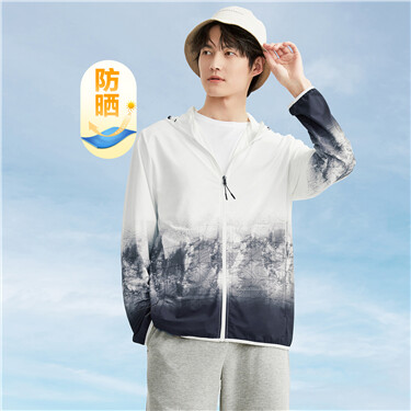 High-tech sun protective hooded skin jacket