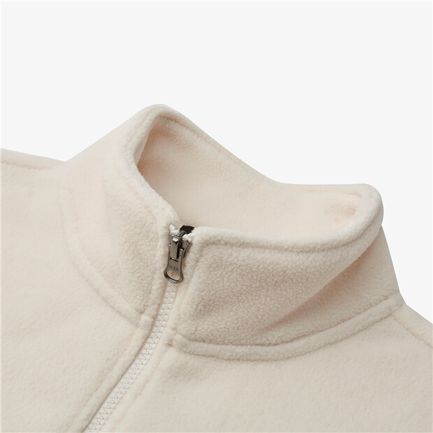 White polar fleece jacket Clearance