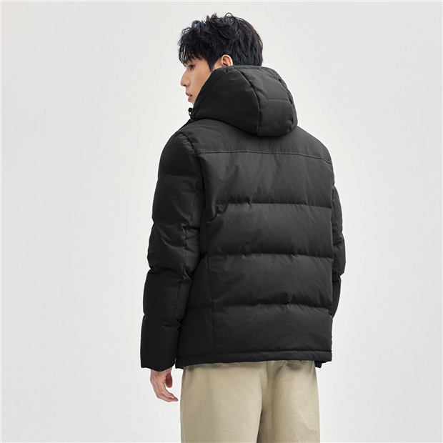 3-Proof detachable hoodie goose down jacket | GIORDANO Online Store