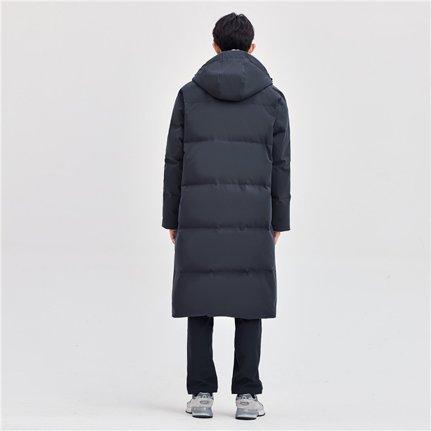 Long hoodie goose down jacket | GIORDANO Online Store