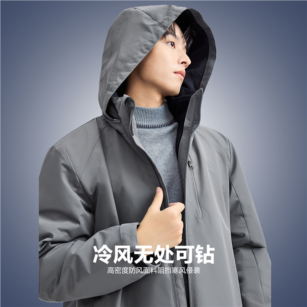 3 in 1 multi-pocket hoodie jacket | GIORDANO Online Store