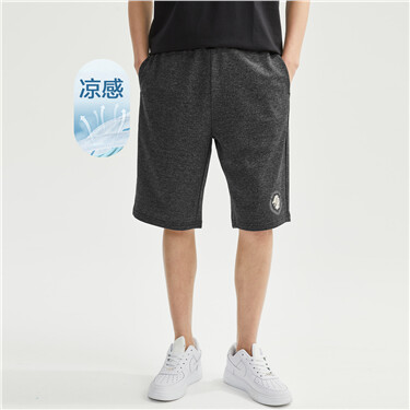 High-tech cooling antibiosis embroidery shorts