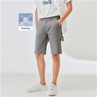 Cotton casual cargo shorts