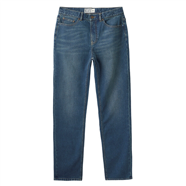 Thick fleece-lined stretchy denim jeans 