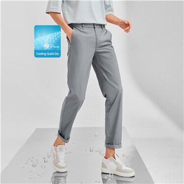 High-tech mid low rise lightweight pants