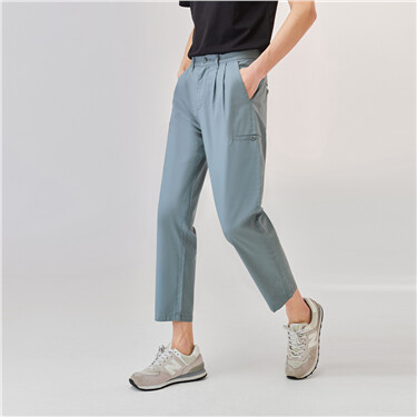 Stretch lightweight ankle-length pants