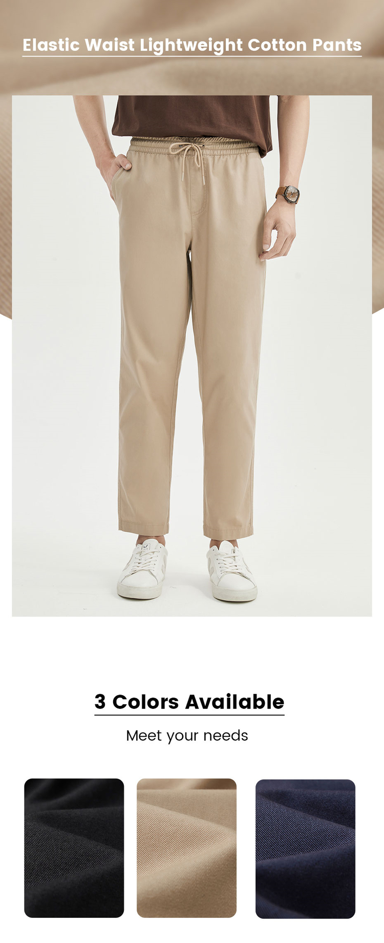 Mens Casual Linen Pants Drawstring Cotton Trousers Lightweight Loose Yoga  Beach Pants Elastic Waist Sweatpants  Walmartcom