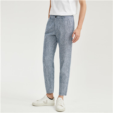 Linen cotton mid rise lightweight pants