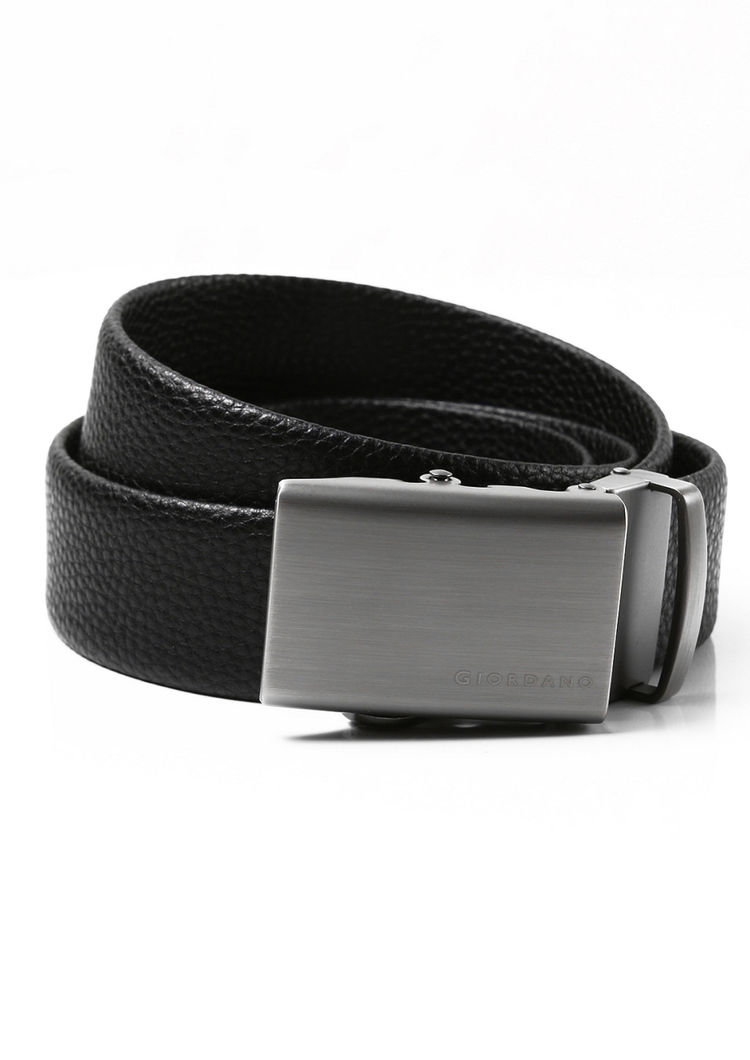 Mens Automatic Buckle Belt Double Layer Cowhide Leather Width 3 8cm 1 5in  Strong Pull Resistance