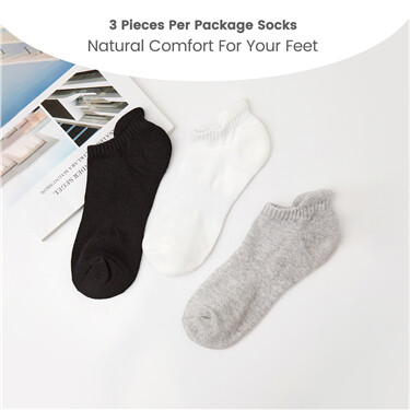 3 pairs/pkg anti-slip socks