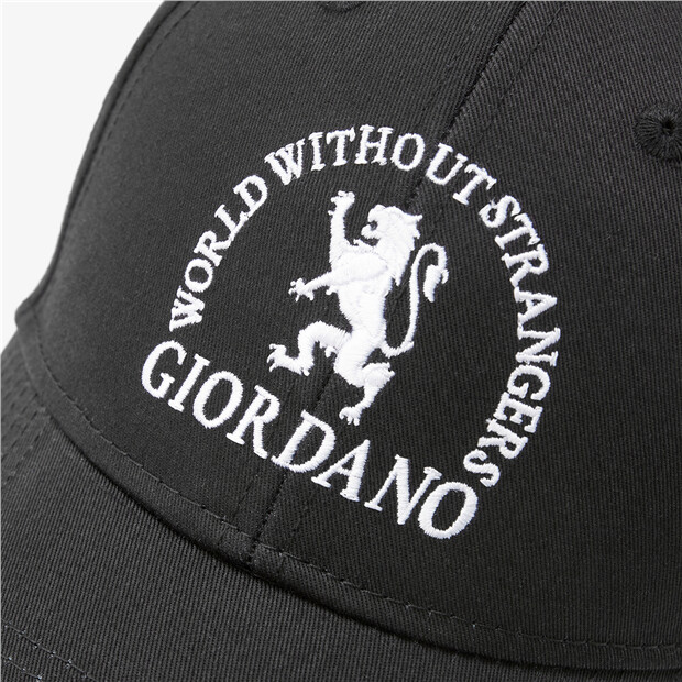 Lion embroidery cotton adjustable cap | GIORDANO Online Store