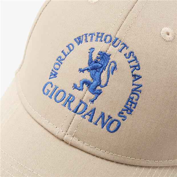 Lion embroidery cap Online Store | adjustable GIORDANO cotton