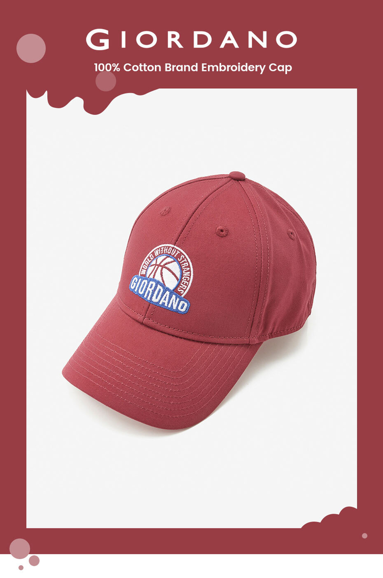 【Paragraph】23SS★ Peragraph Cursive Garment Cap No.044 Embroidery cotton adjustable cap | GIORDANO Online Store