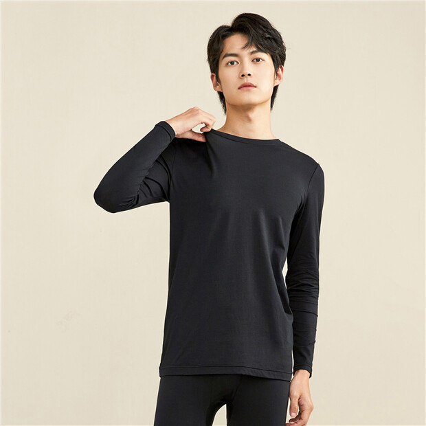 Online GIORDANO | stretchy thermal Store tee G-Warmer crewneck