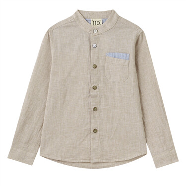 Junior Linen Cotton Long Sleeve Shirt