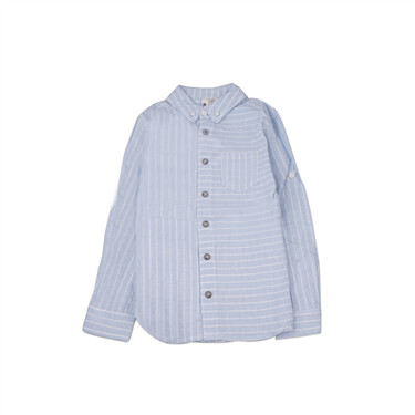 Junior Long Sleeve Cotton Linen Shirt