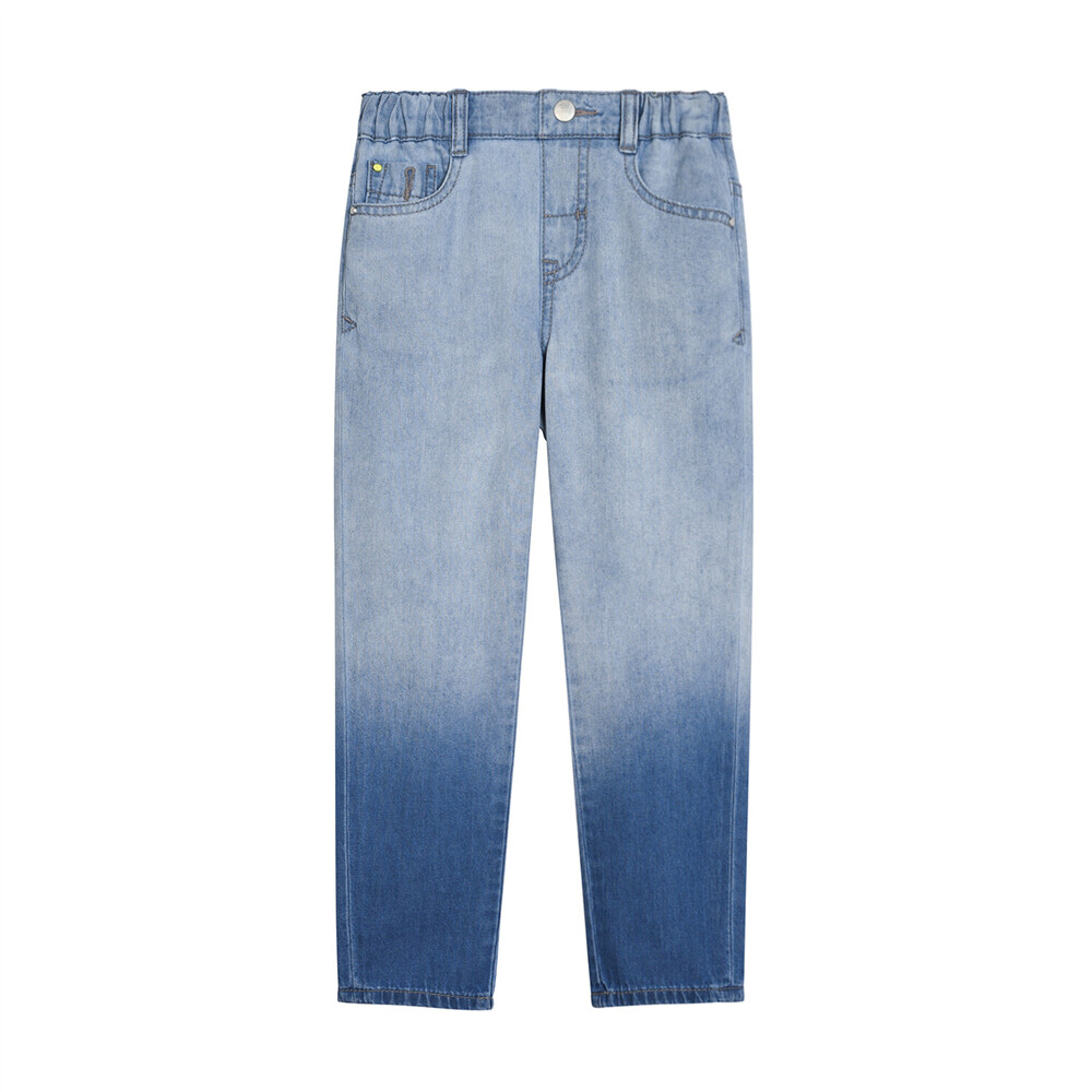 กางเกงยีนส์เด็ก Junior's Mid Rise Elastic Waistband Jeans GIORDANO ...