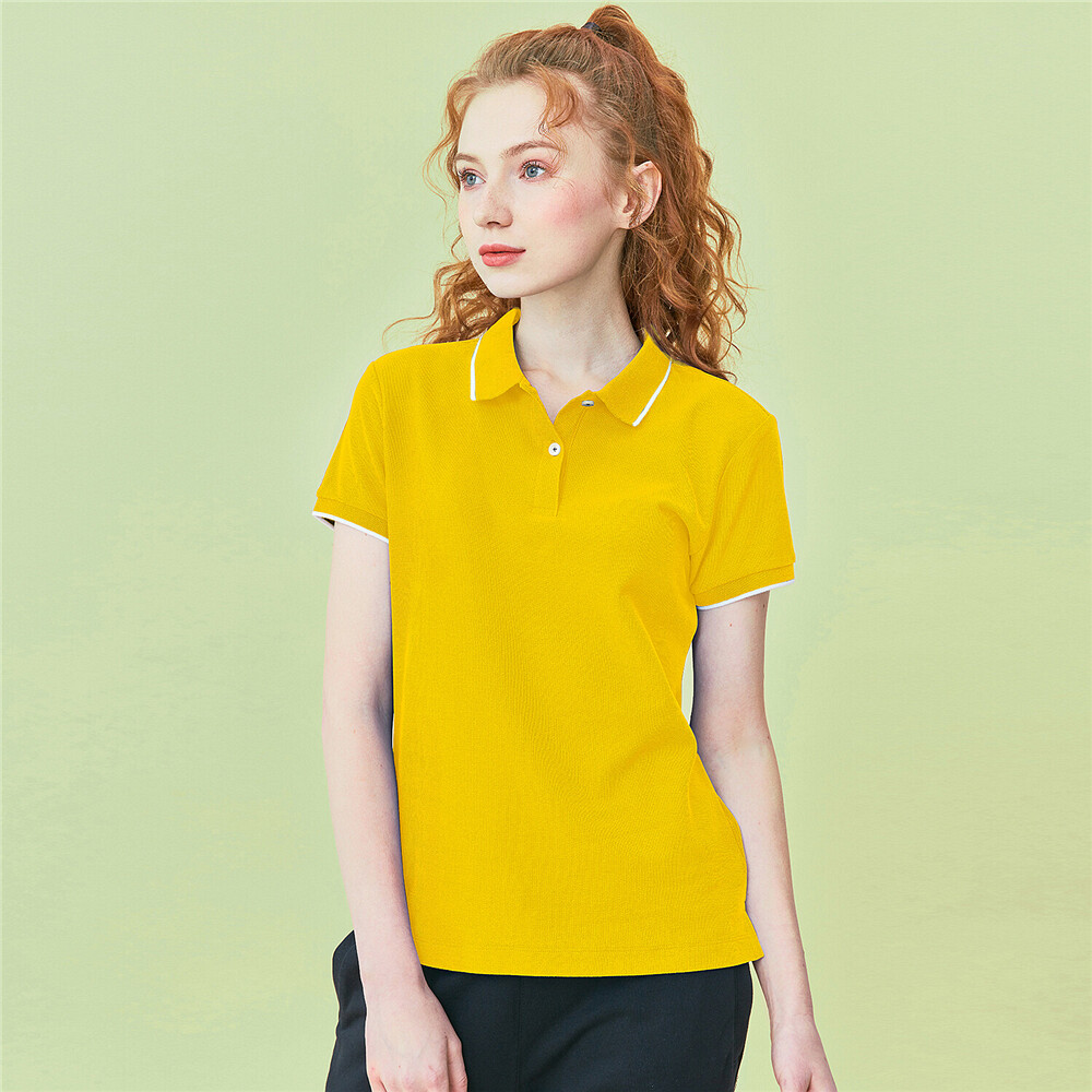 giordano yellow polo shirt