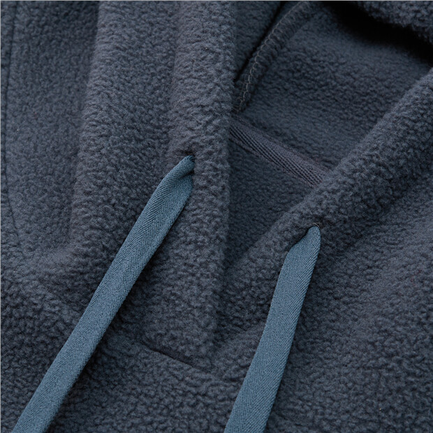 Polar fleece plain color hoodie