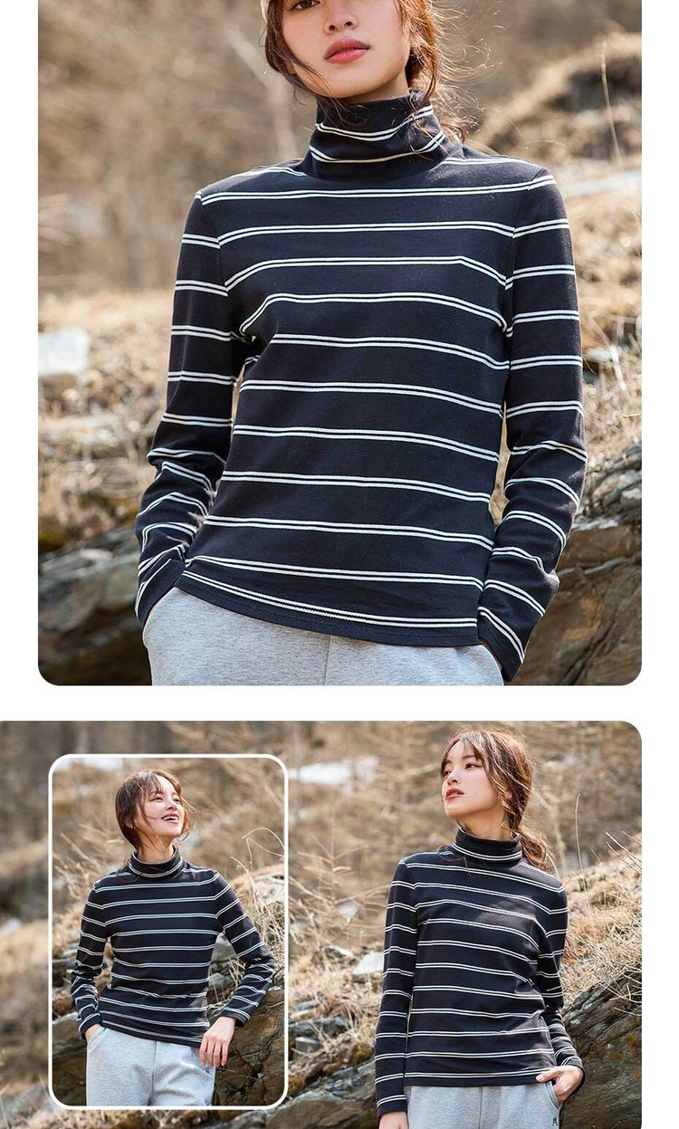 カットソー(長袖+七分) TURTLENECK WITH BUTTON SNAP FASTENING TURTLENECK WITH BUTTON SNAP FASTENING カットソー(長袖/七分)