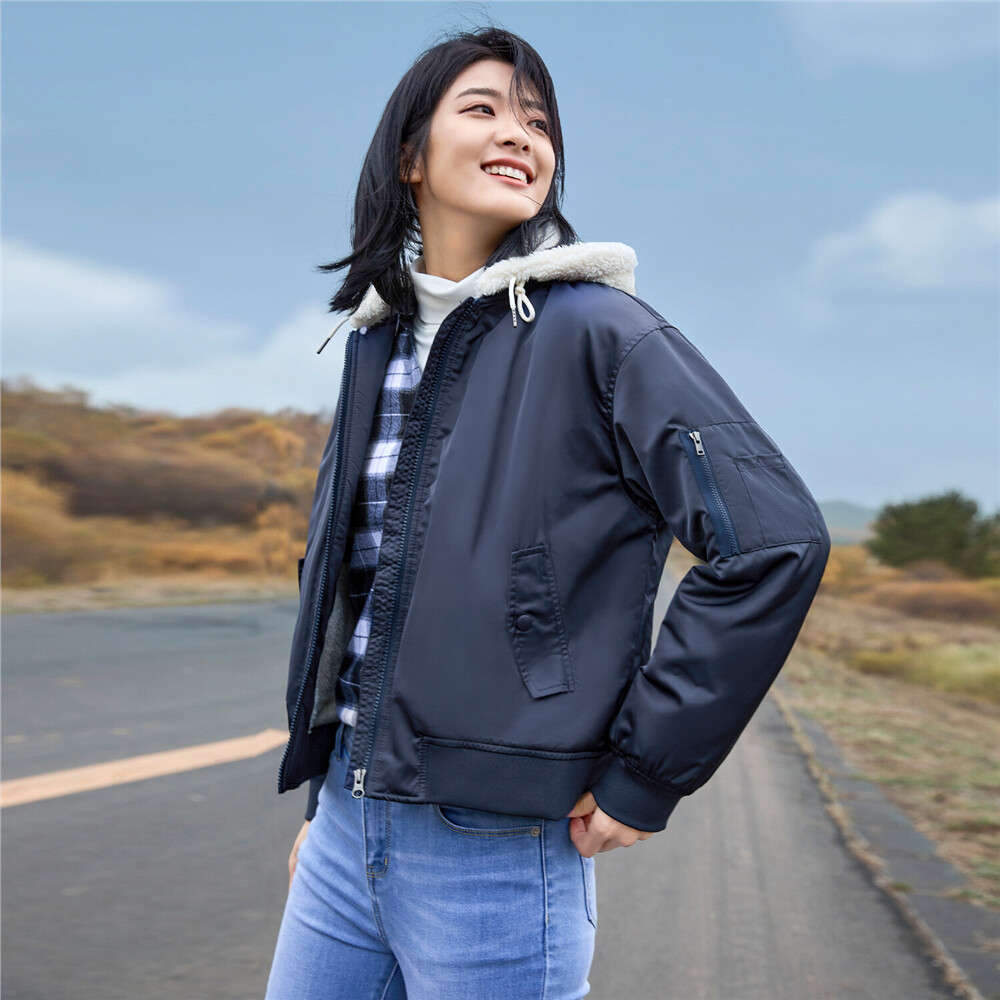 polyester bomber jacket