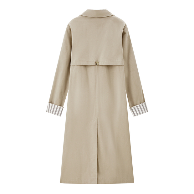100% Cotton patchwork cuff trench coat | GIORDANO Online Store 100% Cotton patchwork cuff trench coat | GIORDANO Online Store