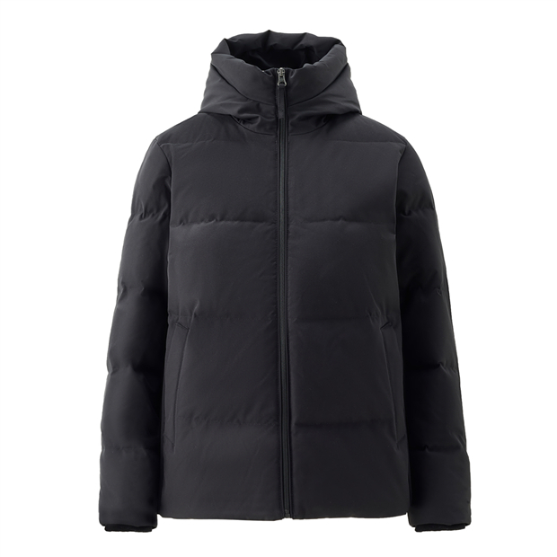 Paranas Hooded Tweed Short Down Jacket ★関税込★ Short Style Hooded Goose Down Jacket | GIORDANO Online Store