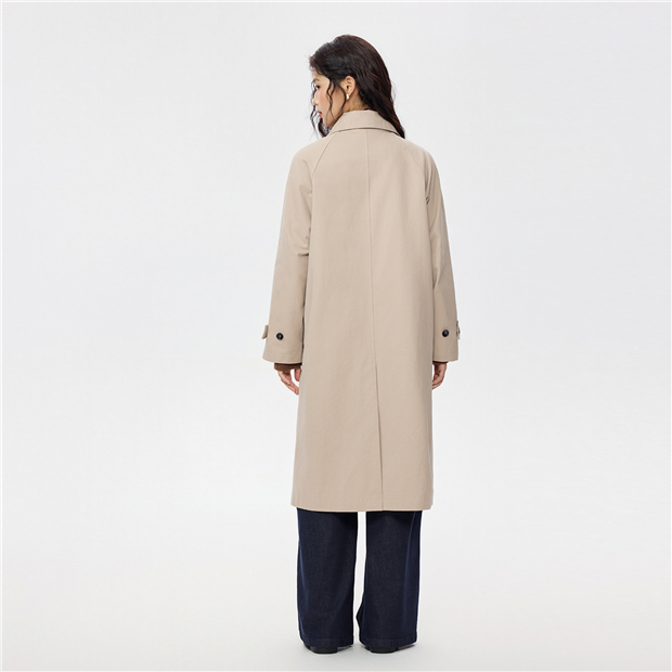 Exclusive Online】 Women's Cotton big collar mid-length coat