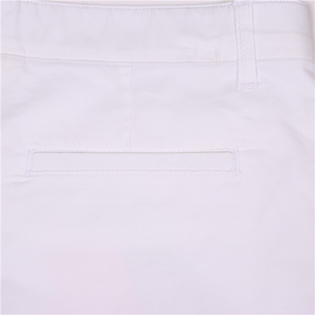 Women's Twill Mid-Rise Slim Fit Pocket Shorts (180 Elastic Waistband)
