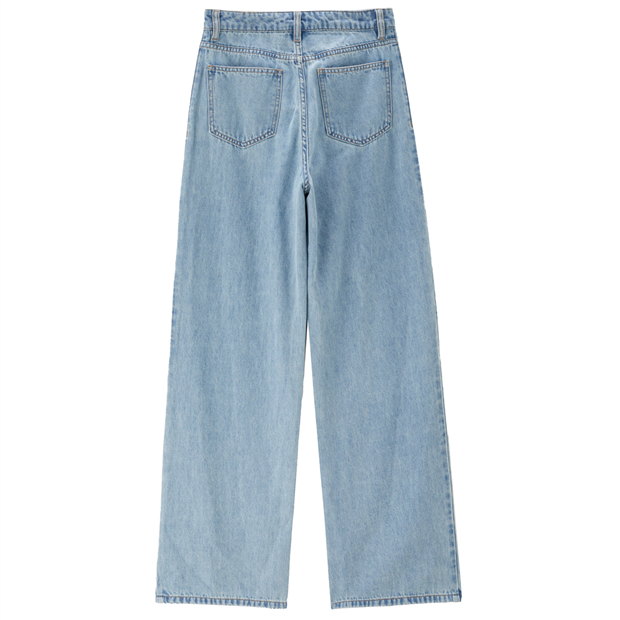 Five-pocket side vents denim pants | GIORDANO Online Store
