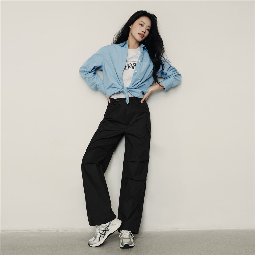 Women's Snoopy Drawstring Elastic Waist Wide-Leg Pants