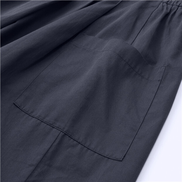 Big pockets half elastic waist skirt pants | GIORDANO Online