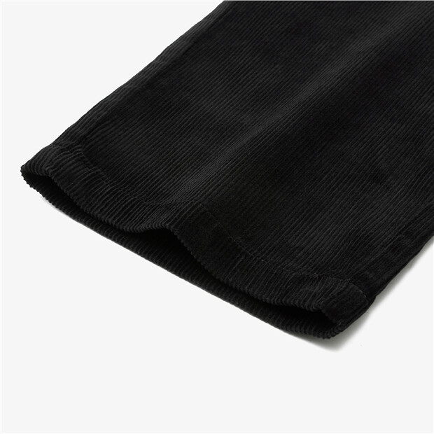 Corduroy straight ankle length cotton pants | GIORDANO