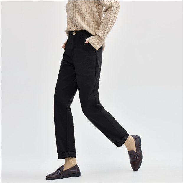 ★YOUTHBATH★EYELET STRING KNIT PANTS_BLACK★正規品/直送料込 Fulling Wool Drawstring Loose Silhouette Zipper Pants(FREE